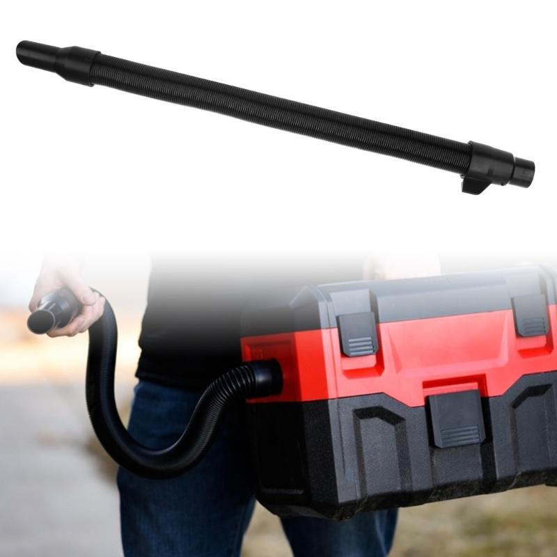 14-37-0105 14-37-0016 Nass-Trockensauger Ersatzschlauch mit geformten Endstücken, 64 cm Wellschlauch Schwarz für enge Bereiche, Ecken und Spalten