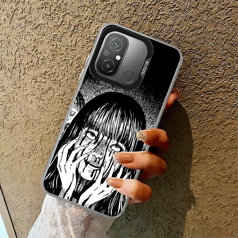 Japanese Horror Anime Soft Phone Case for Xiaomi Redmi 15C 15 14C 13C 12C Poco X5 X6 X7 Pro X3 F8 F7 Ultra M8 13 12 Cover Back S