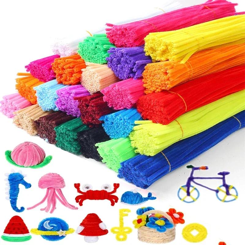 100-1000Pcs Pipe Cleaners Bulk,22 Color Chenille Stems Craft Supplies for Kids Crafts Projects and Christmas Decorations,30cm