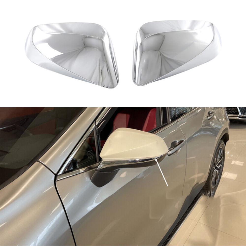 

2pcs Side Wing Mirror Cover Caps Rearview Mirror Cover Trim Sticker for Lexus NX 250 350h 450h 2026 ABS Carbon Fiber Black