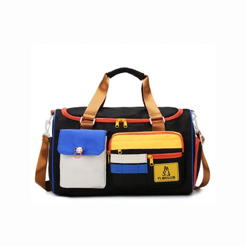 

Bonalin Fashion Color-Block Crossbody Gym Travel Bag