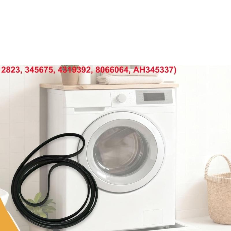 Dryer Drum Drive Belt Rubber Texture Reliable Power Transfer Even Drying Action Suitable for Various Dryer Types