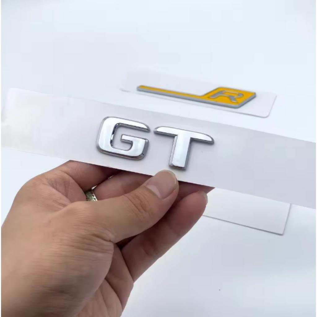 1PC ABS GT C S R Logo Badge Sticker Car Rear Trunk Emblem Decal High-Quality Automotive Styling Accessories