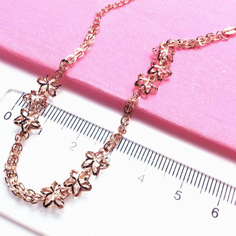 Purple Gold Hollow Star Bracelet Fashion High-End Rose Gold-Plated Car Flower Phoenix Tail Bracelet