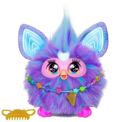 Hasbro Furby Purple Voice-Responsive Interactive Toy for Boys and Girls Ages 6+ with 15 Fashion Accessories, Animatronic, Motorized Plush Toy for