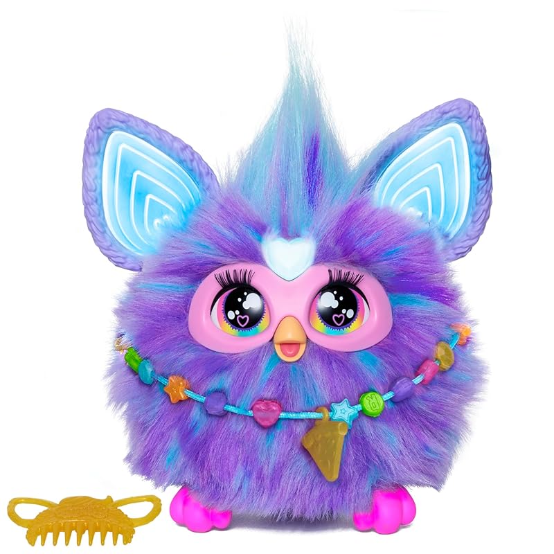 

Інтерактивна іграшка Hasbro Furby Purple з голосовим керуванням для хлопчиків та дівчаток віком від 6 років з 15 модними аксесуарами, аніматронічною, моторизованою плюшевою іграшкою для...