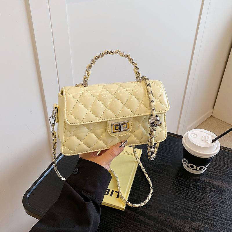 Niche Diamond Chain Portable Small Square Bag Women's Summer New Fashion Casual Shoulder Messenger Bag