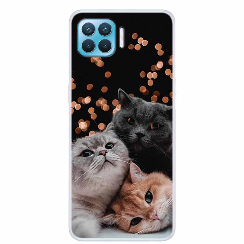 For OPPO Reno4 Lite Case Reno5 Lite Shockproof Soft silicone TPU Back Cover For OPPO Reno 5 4 Lite Phone Cases Case Cute Cartoon
