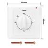 Water Pump Timer Switch Socket Household Power Control Mechanical Type 60-minute Countdown To Turn Off and Automatic Power Off