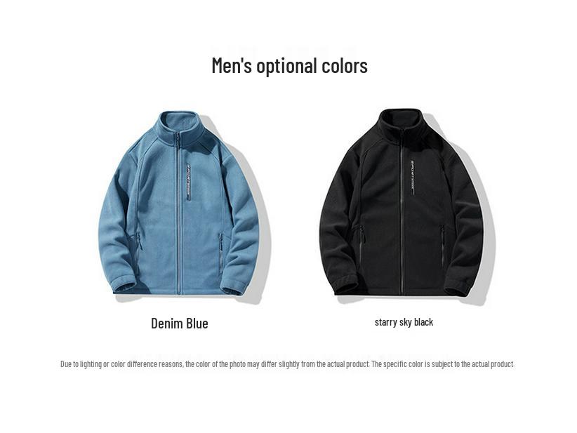 Unisex Windproof Fleece Pullover Jacket: Thick, Warm, and Insulated for Autumn and Winter Sports