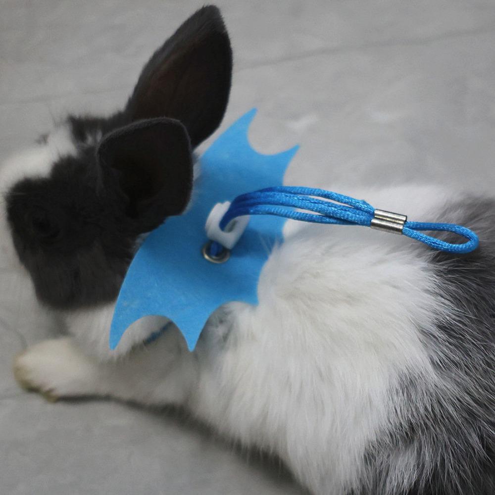 Adjustable Traction Rope Solid Color Pet Chest Strap Cute Little Rabbit Rope  Or Small Reptiles