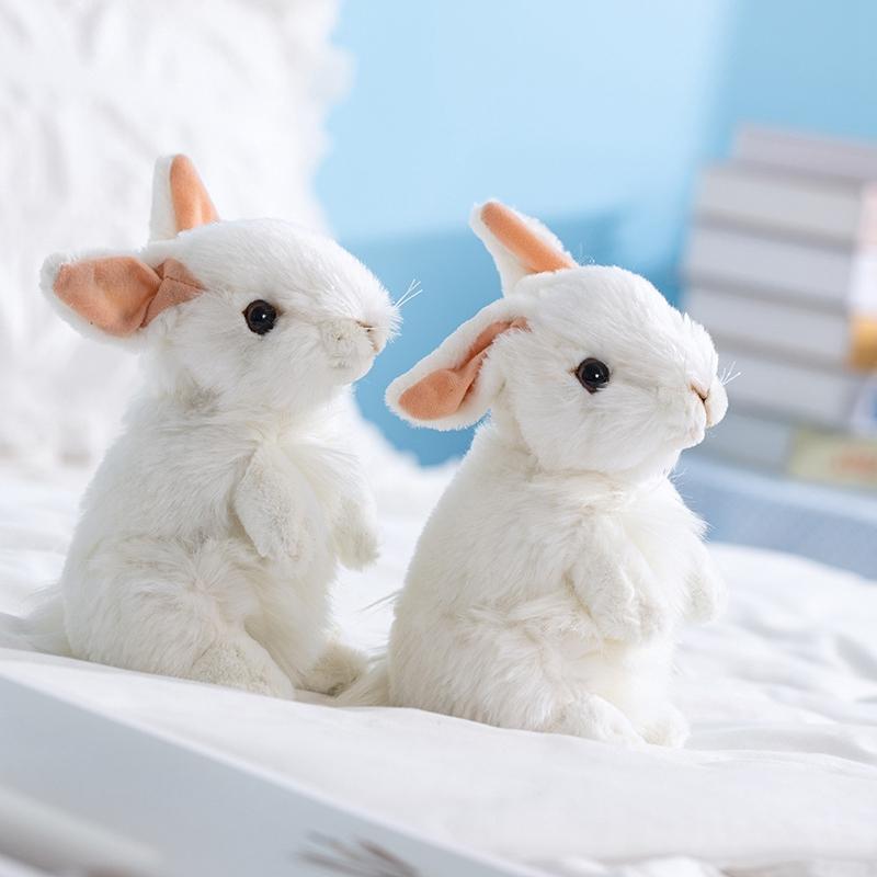 Cute Simulation Rabbit Plush Toy Baby Sleep Comfort Dolls Lovely Rabbit For Kids Girls Easter Bunny Gifts Christmas Birthday