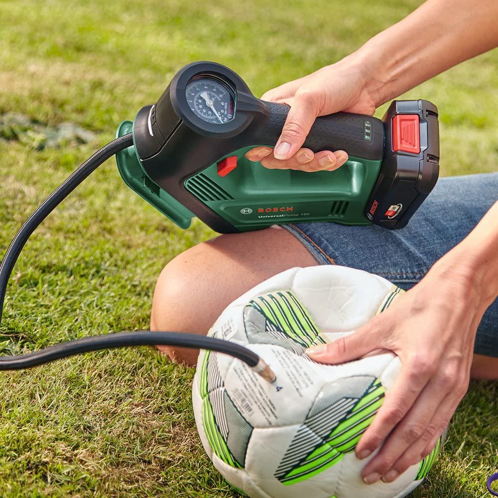 Bosch UPUMP118H Cordless Air Compatible with and British Valves Pump, American, Presta,