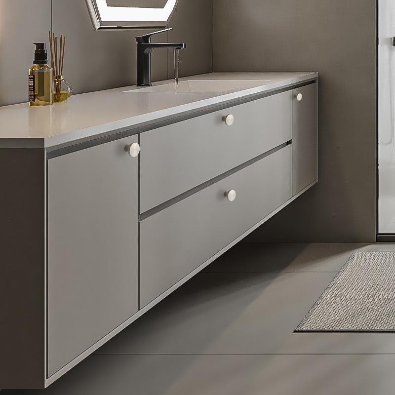 Gold & Silver Single Hole Round Drawer Pull: Modern Minimalist Light Luxury Cabinet & Wardrobe Handle
