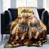 1PC Custom Name Sheep Plaid Scarves outdooor Flannel blankets Throw Blanket All-Season Throw Gift Bedspread for Couch, Bed, Camping Holiday Birthday g