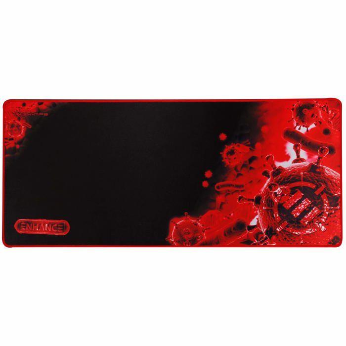 Enhance extended large gaming mouse pad - xl mouse mat (31.5" x 13.75") anti-fray stitching for professional esports with low-fricti