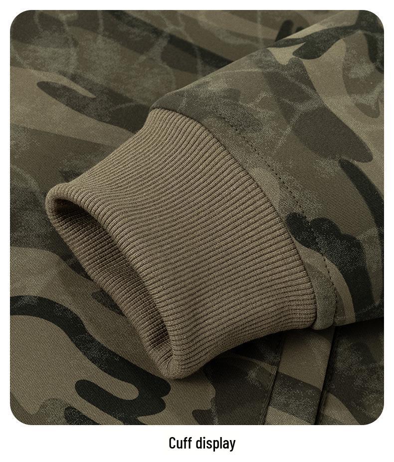 ACU Men's Clothing | Camouflage Baseball Cardigan Hoodie - Trendy American Sport Jacket for Spring Autumn Winter 2026