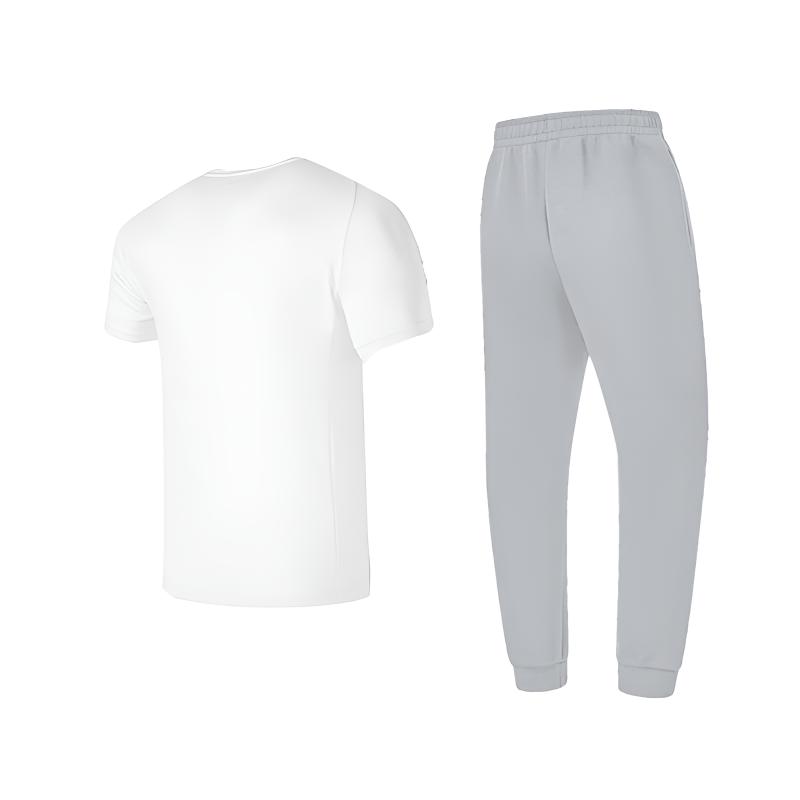 Li Ning Casual Sportswear Unisex White+Geological Gray AHSQ777-2+AKLV891-2
