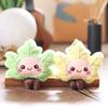 Cute Leaf Plush Keychain With Smile Face For Bag Decoration And Gift