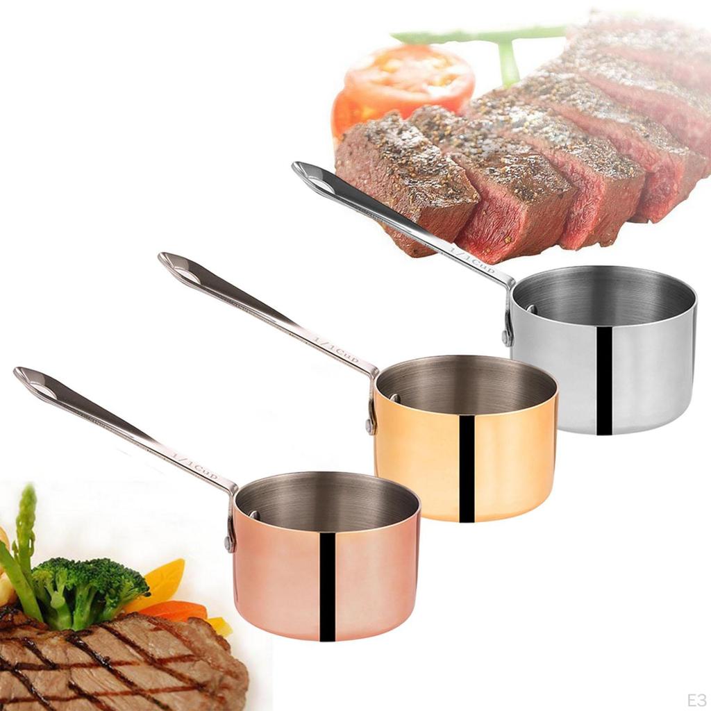 Kompakt kastrull med handtag för matlagning och servering