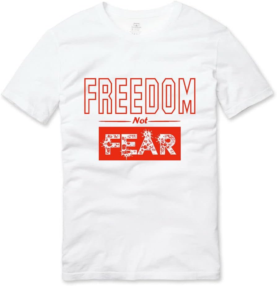 Freedom Not Fear Anti Social Engineering T Shirt White XXL