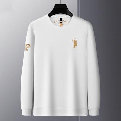 New Versatile Daily Business Spring And Autumn Men'S Men'S Standing Collar Long Sleeved Casual Outdoor Hoodie Jacquard Knitted Sweater