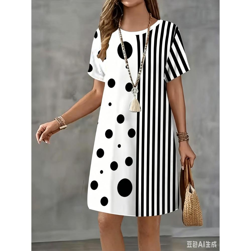 Women'S Letter Print Nightgown, Comfortable Choice for Night