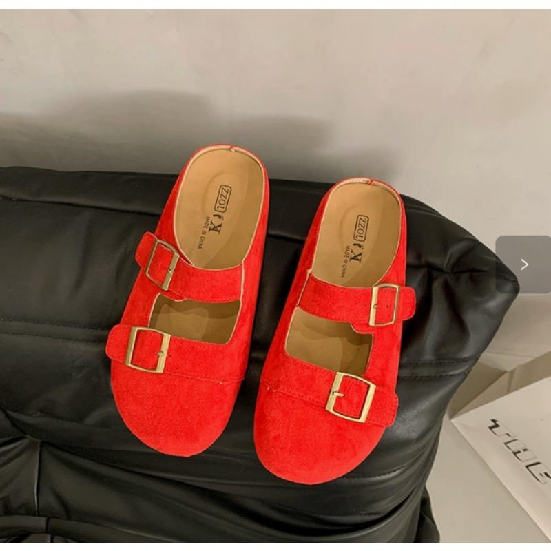 Boken Flip-flops Summer and Spring Thick-soled Shoes Muller and Mary Jane Shoes Half Slippers