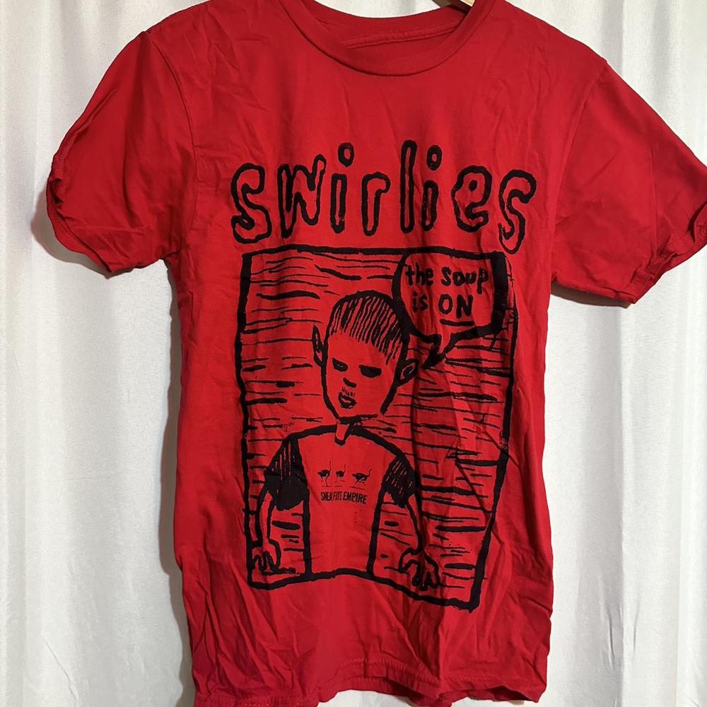 

Swirlies Band Red Tshirt Cotton For men Women S To 5XL QT812 Unisex T-Shirt XXXXL