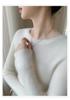 Women's Slim Fit Cashmere Sweater - Long Sleeve, Round Neck, Autumn/Winter Knitwear, Skin-Friendly, Stylish Base Layer