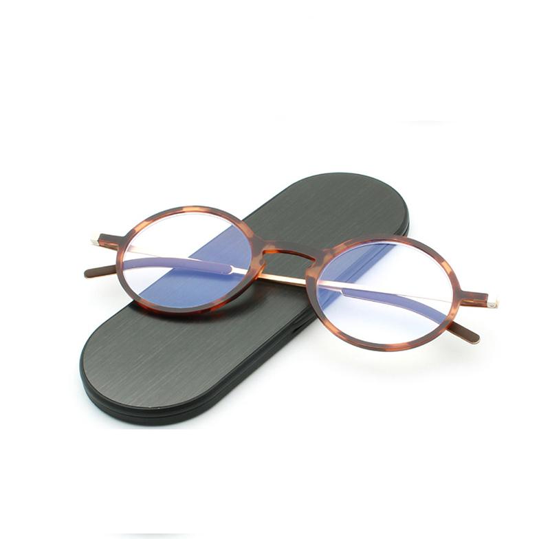 May Flower Frame Female Grade Glasses Anti-blue Light Men's Reading Glasses With Case Eyeglasses Frame Women's Óculos De Grau +4