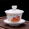 Shangqi Mutton-Fat White Porcelain Sancai Gaiwan