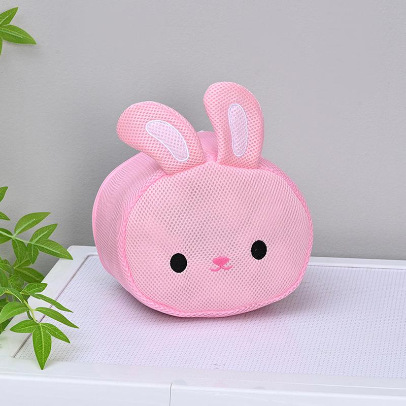 Cute Rabbit Laundry Bag Anti-Deformation Mesh Washing Pouch For Bras, Underwear, Lingerie Machine-Wash Special Home Travel Use