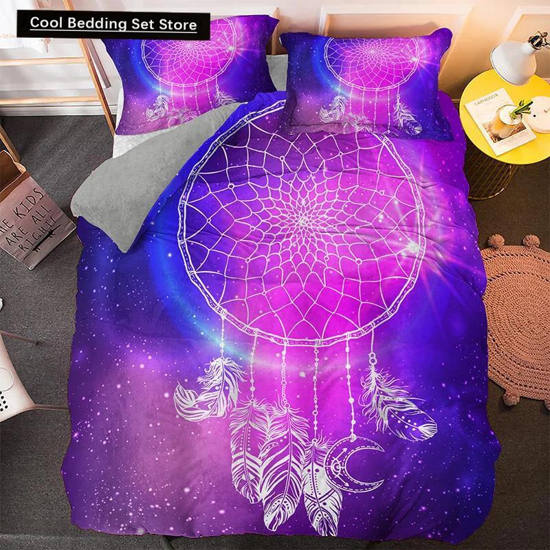 Psychedelic Bohemian Dreamcatcher Bedding Set Single King Queen Size Duvet Cover With Pillowcase 3 PCS