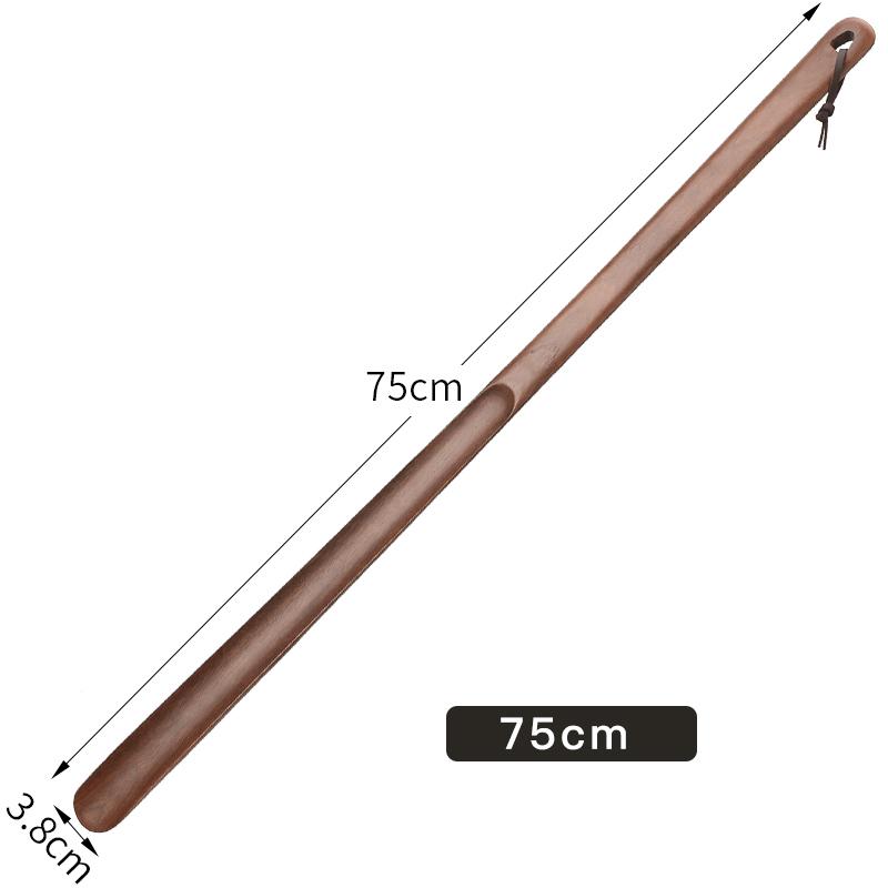 Black Walnut wooden Professional Shoe Horn Flexible Long Handle Shoehorn Useful Shoe Lifter Professional Shoe Spoon Home Tools