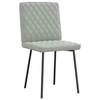 VidaXL Chaises à manger lot de 4 Gris clair Velours 3315203