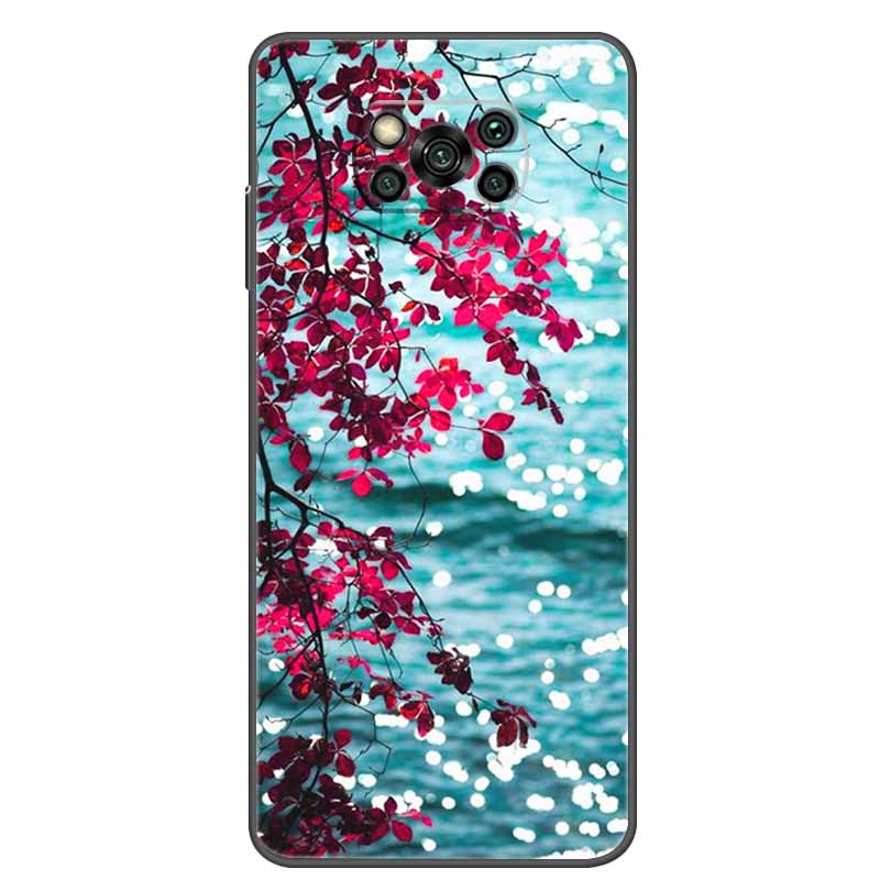 Case For POCO X3 Pro Soft Silicone TPU Black Bumper Cover For Xiaomi Poco X3 NFC Phone Back Cases PocoX3 X 3 X3Pro Cat Cartoon
