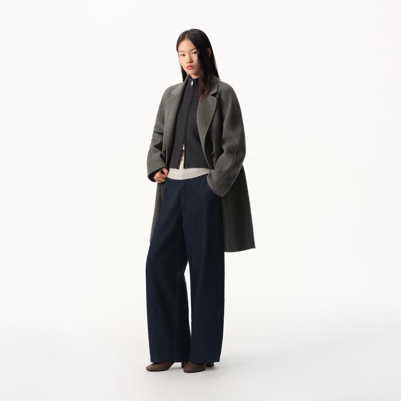 Women's Korean Style Loose Wool Blend Coat