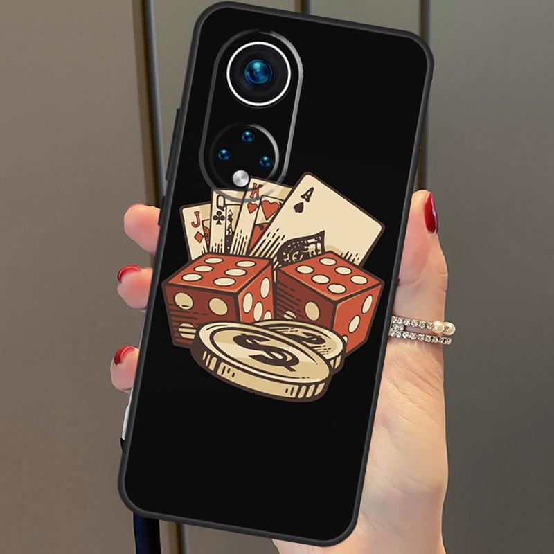 Las Vegas Casino Poker For Honor 50 Case For Huawei P30 Lite P40 P20 P50 Pro P Smart Z 2019 Mate 20 Lite Cover