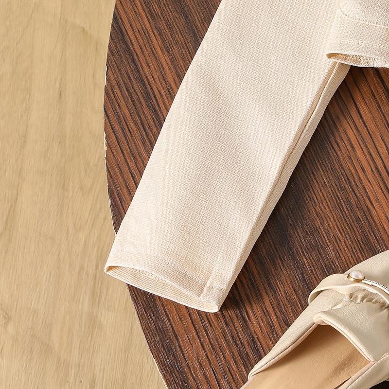 Dívčí set Dětské oblečení Podzimní Nové Sladké Kulatý výstřih Dlouhý rukáv Bunda a Dlouhá sukně Oblek pro dívky