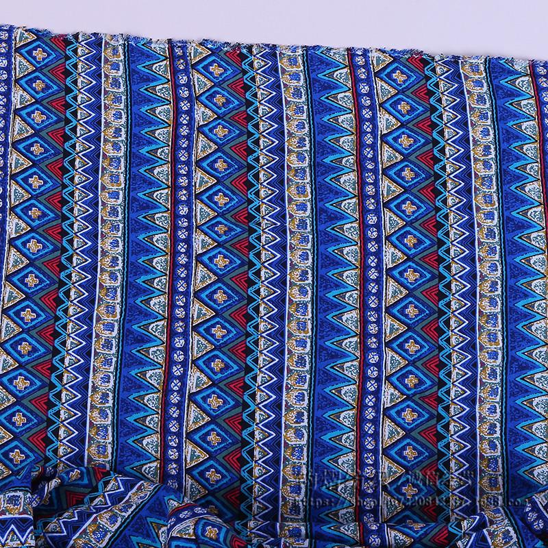 100x145cm Ethnic Printed aborigines Characteristic Cotton Fabric For DIY Decoration Textile Sewing Quilting Fabrics Tablecloth