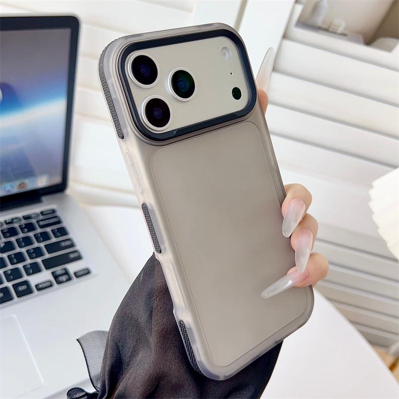 Luxury Matte Translunt Phone Case for iPhone 17 Air 16 E 15 14 Plus 13 12 11 Pro Max Shockproof Anti Slip Frosted Armor Cover