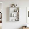 Wall Shelf Concrete Grey 43 X 9 X 60 Cm Engineered Wood