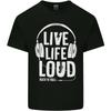 Music Live Life Loud Rock N Roll Guitar Unisexs Light Cotton TShirt