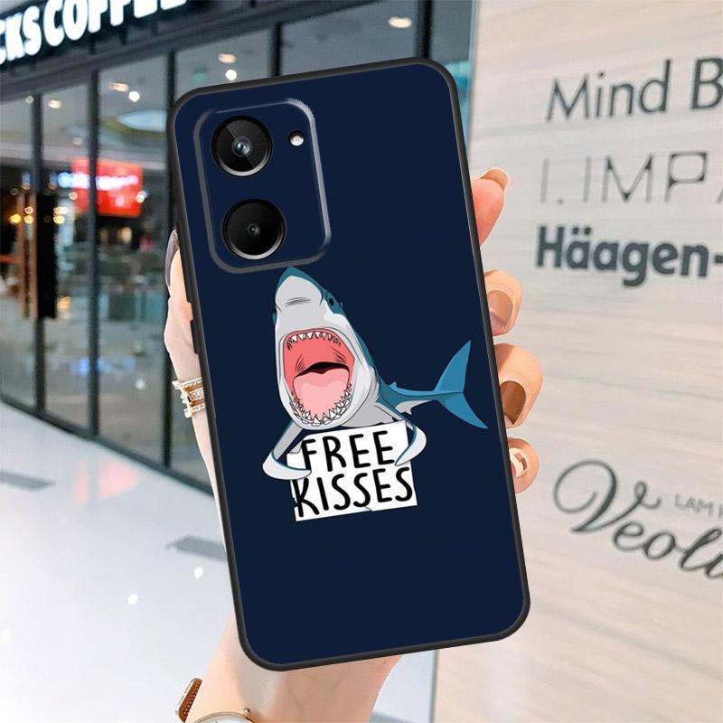 Ocean Shark Tooth Fish Case For Realme 15 13 12 10 11 14 Pro Plus GT6 GT7 C15 C35 C53 C55 C61 C63 C65 C67 C71 C75