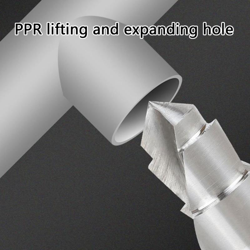 Steel Double/Triple Edged PVC Lifting Stepped Drill Bit for Precise Water Pipe Cutting Hole Expansion Hole Opener Tool