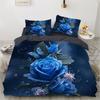 bedding set Digital Print Comfortable Duvet Cover for Home Bedroom Decoration, 1 Duvet Cover and 2pillowcase with Zippers
