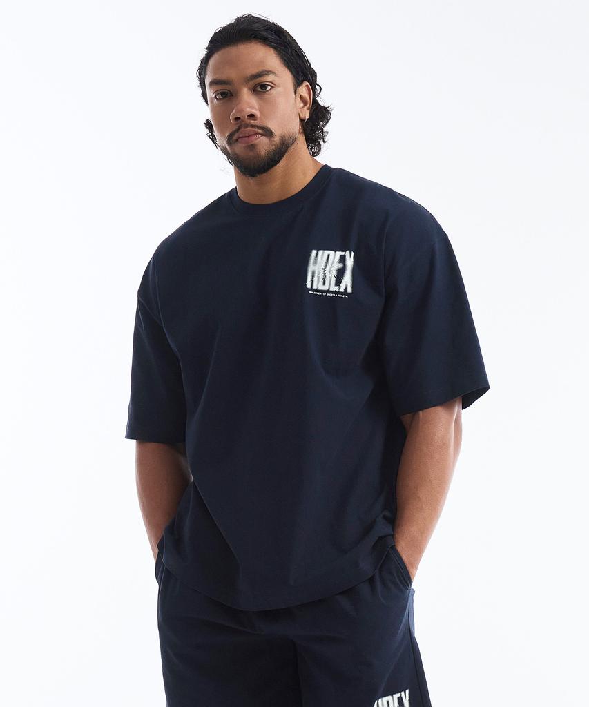 HDEX Crack Printed Short Sleeve (Navy)
