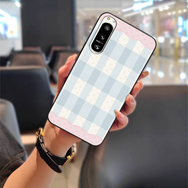 Silicone Cute Phone Case For Sony Xperia5 IV Full Wrap Protective Anti-knock Graffiti Back Cover Anti-dust Shockproof