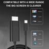 USB C Type C To HDMI Cable Adapter 4K 60Hz High Speed Ethernet HDMI-compatible Cable for Projector HDTV Tablet Smart TV Stick